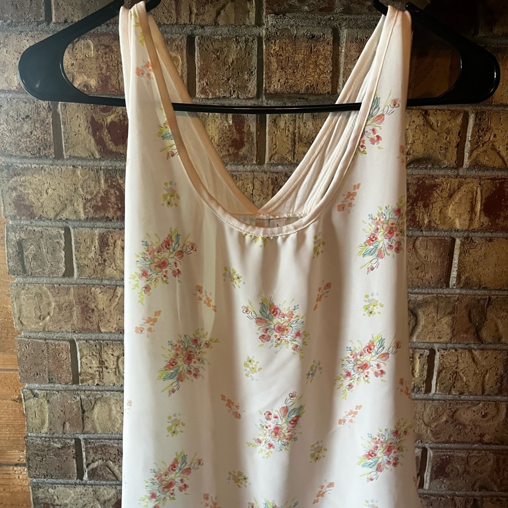 Lauren Conrad floral tank top